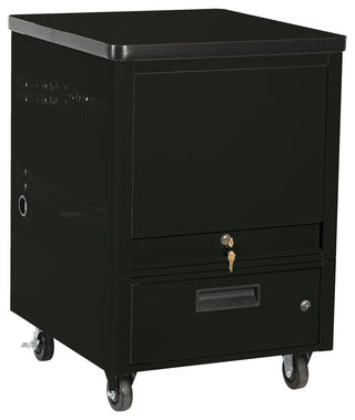 Laptop Depot Cart With 5 Capacity Unit, Black