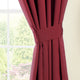 Blazing Needles 108"x52" Twill Curtain Panels, Set of 2, Ruby Red