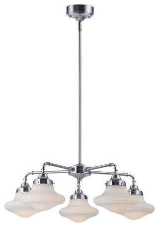 Maxim 30245 New School 28"W LED Chandelier - Satin Nickel