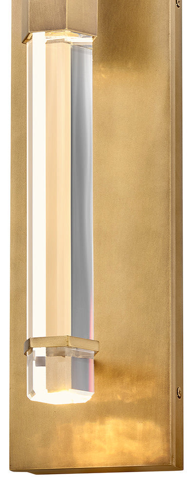 Hinkley Cecily Medium Wall Mount Lantern, Heritage Brass