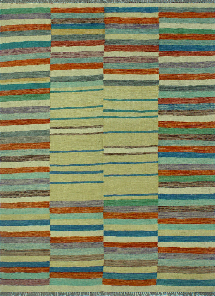 Winchester Kilim Daimary Gold/Rust Rug, 4'10x6'5