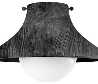 Surfside Wood Flush Mount, Black