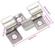 vidaXL Decking Clips Hidden Fastener with 200 Screws 100 Pcs Stainless Steel