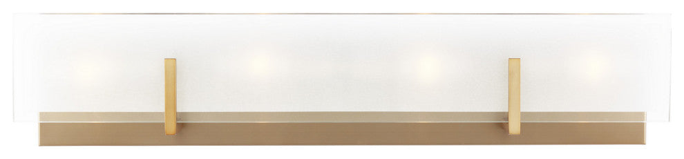Syll 4-Light Wall / Bath, Satin Brass