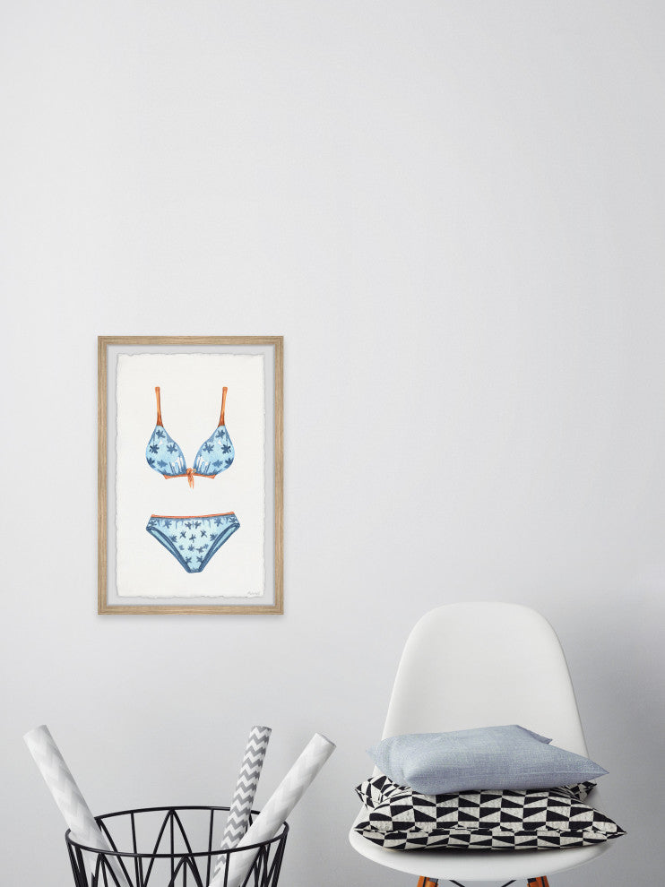 "Buy the Bikini" Framed Painting Print, 8x12