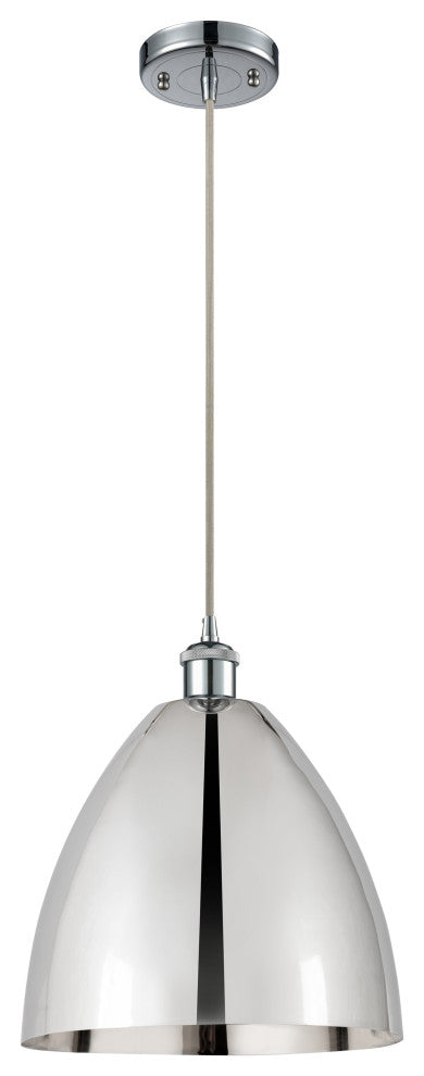 Ballston Dome Mini Pendant, Polished Chrome, LED