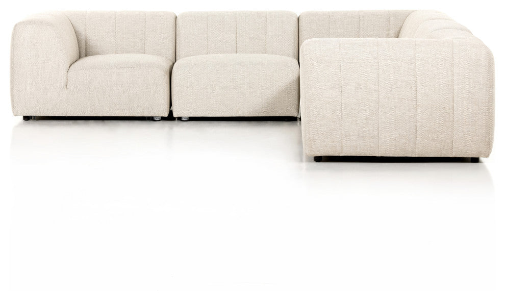 Gwen Outdoor 5 Pc Sectional-Faye Sand