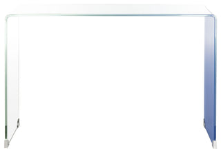 Safavieh Crysta Ombre Glass Console Table, Clear, Blue