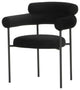 Portia Black Fabric Dining Chair
