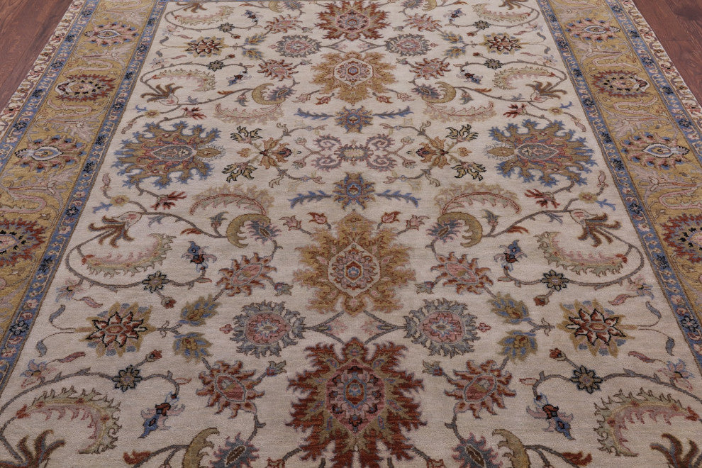 Persian Tabriz Hand Knotted Wool Rug 8' 1" X 9' 10" Q9023
