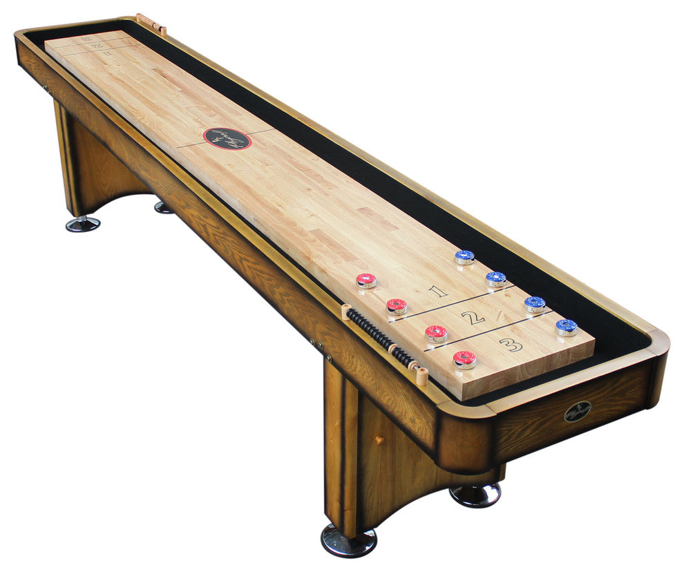 Georgetown Shuffleboard Table By Playcraft, Honey, 16'
