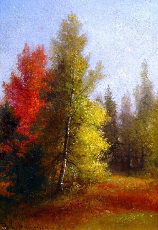 Benjamin Champney Autumn Landscape, 18"x27" Wall Decal Print