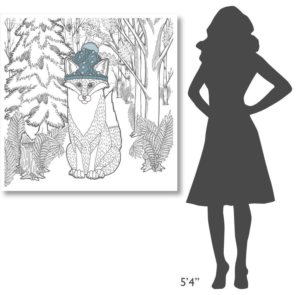 "Color the Forest Color IV" Digital Paper Print by Elyse DeNeige, 42"x42"