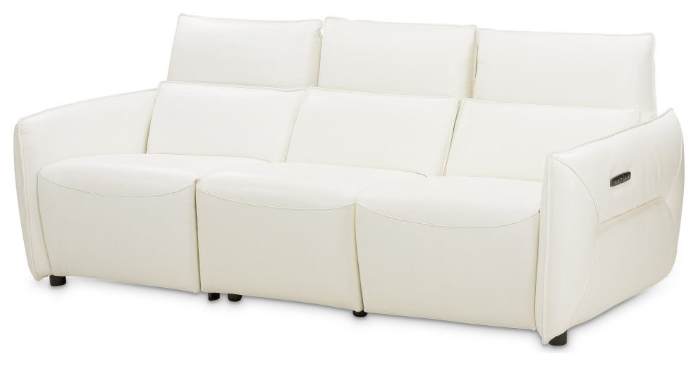 Mia Bella Verona 3-Piece Sectional Sofa - Snow