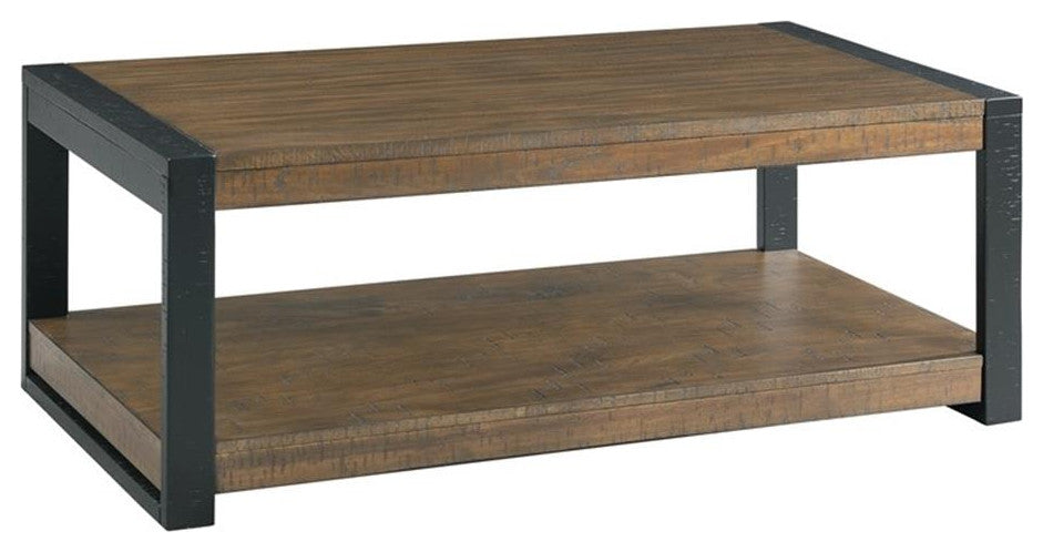 Picket House Furnishings Enrico Rectangular Coffee Table in Walnut