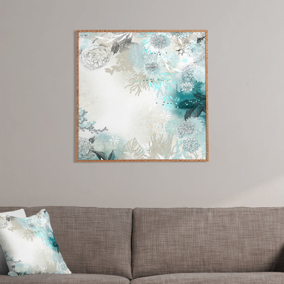 Deny Designs Iveta Abolina Seafoam Framed Wall Art