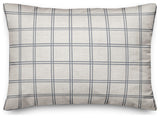 Slate Windowpane Pattern 14x20 Spun Poly Pillow