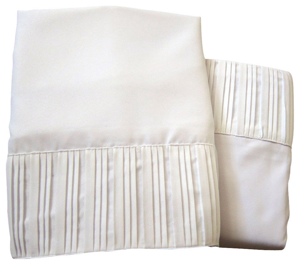Luxury Egyptian 800 Microfiber Bed Sheet Set 4 PCS, White, Queen