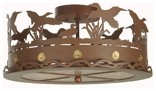 16W Ducks in Flight Flushmount
