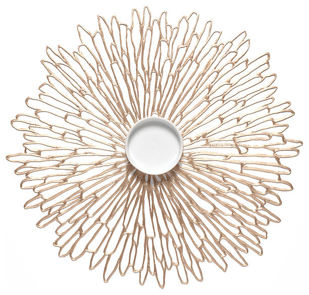 Pressed Bloom Tablemat, Champagne