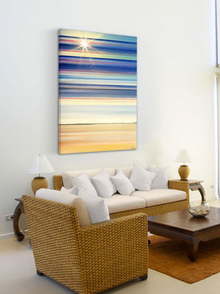 "Sun Lit Streaks" Print on Canvas, 40"x60"