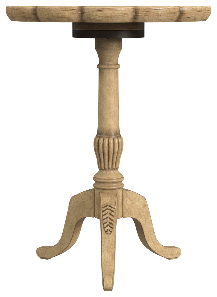 Butler Dansby Pedestal Table, Beige