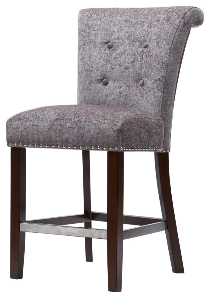 Madison Park Colfax Counter Stool Bar Height Stools, Gray