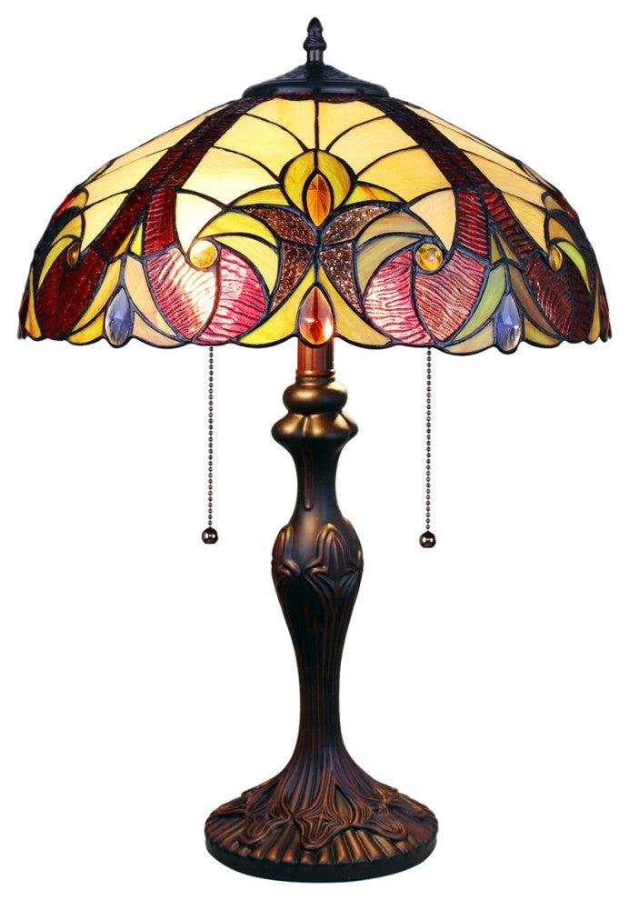 CHLOE Lighting CH38632AV16-TL2 ADIA Victorian Dark Bronze 2 Light Table Lamp