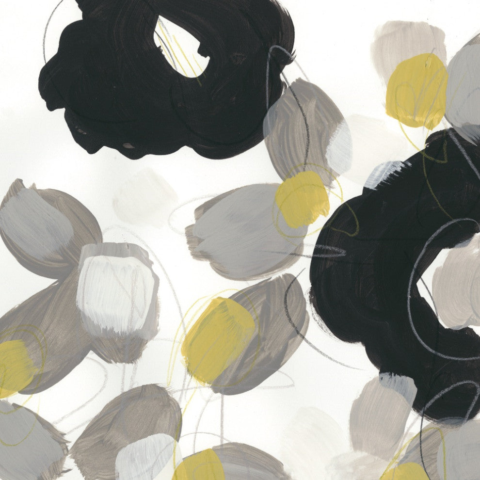 "Kinetic Flora IV" Fine Art Giant Canvas Print, 54"x54"