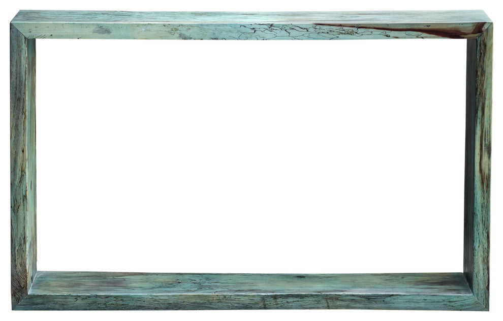 Uttermost 25456 Teo 10"W Tamarind Wood Console Table - Caribbean Blue-Green