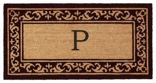 Kendall Monogram Doormat, 24"x48", P