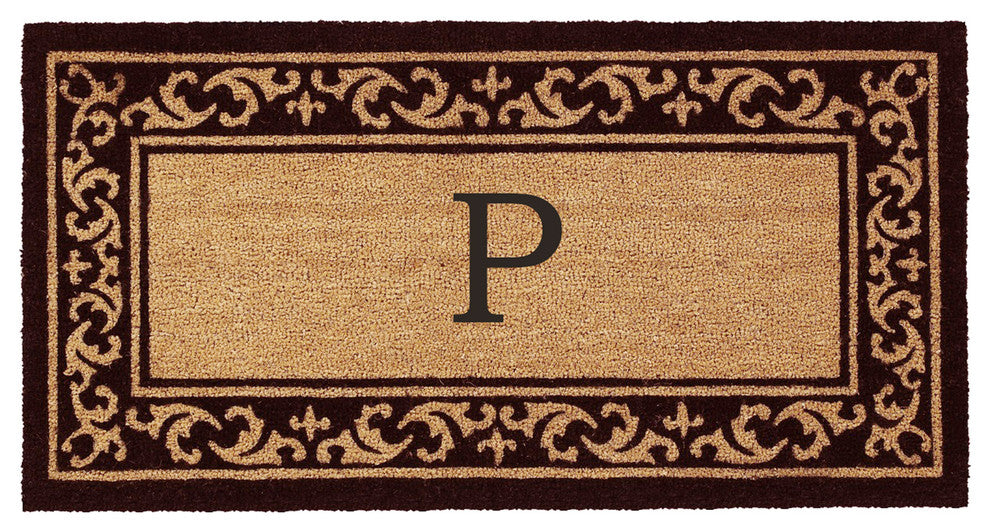 Kendall Monogram Doormat, 24"x48", P