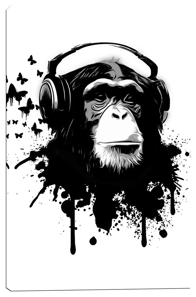 Cortesi Home "Monkey Business" by Nicklas Gustafsson, Giclee Canvas Art, 12"x18"