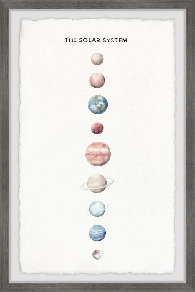 "The Planets Align" Framed Painting Print, 12x18