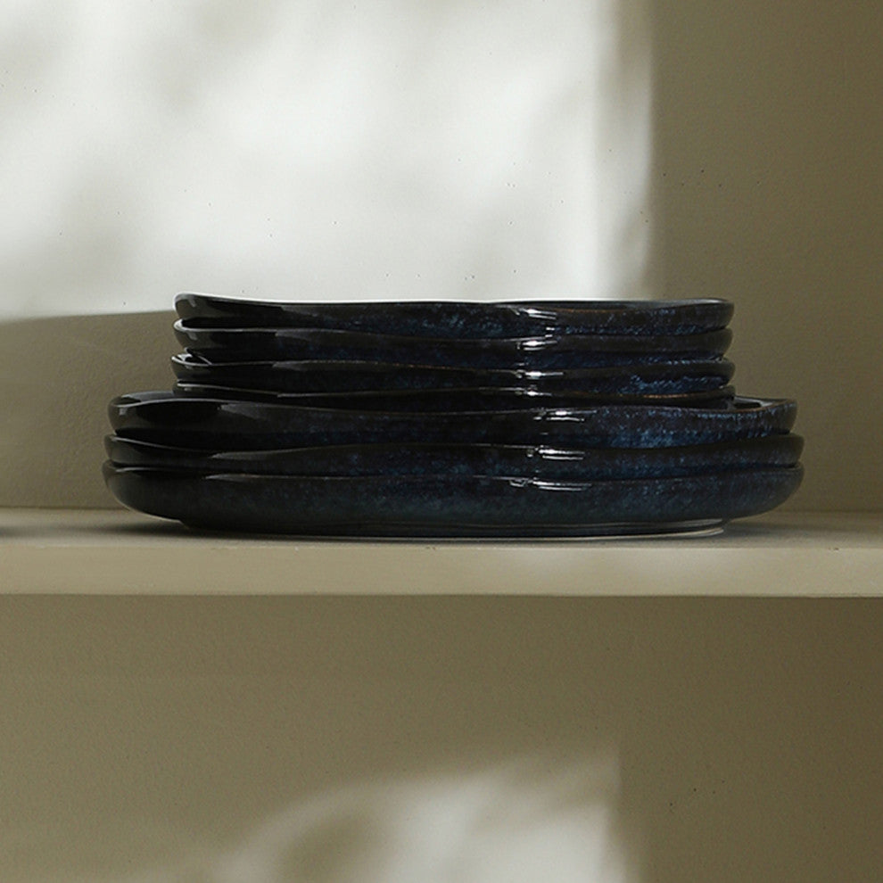 Stone Lain Mirella Stoneware Dinner Plate Set of 4, Blue
