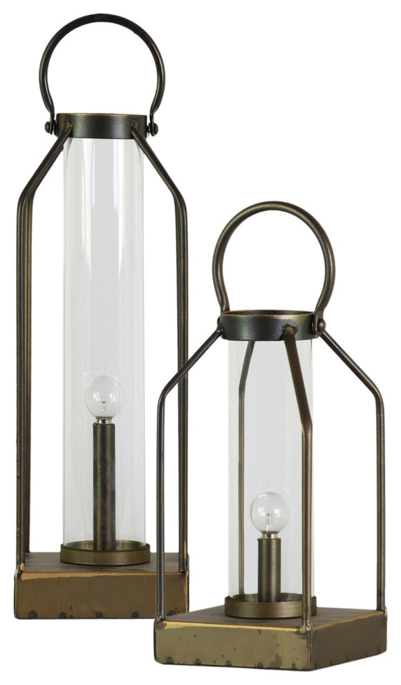 Dinnet 2-Piece Metal Lantern Set