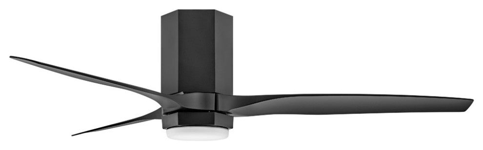 Hinkley Facet 52" Led Dual Mount Smart Fan, Matte Black