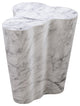 Slab Marble Tall Side Table