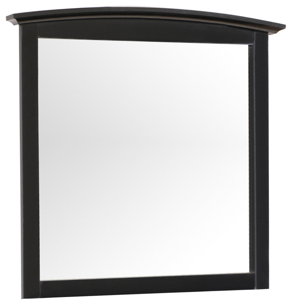 Cambria Arched Mirror, Black