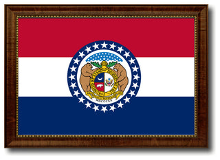 Missouri State Flag Canvas Print, 21"x30"