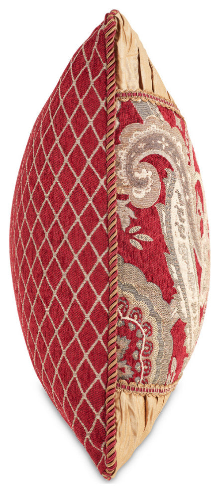 Aico Amini Lafayette 12 pc Queen Comforter Set in Red