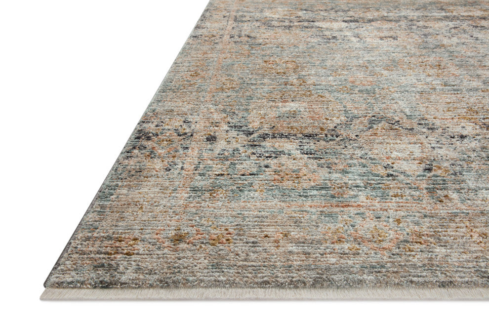 Jean Stoffer x Loloi Katherine Ocean / Coral 7'-10" x 10' Area Rug