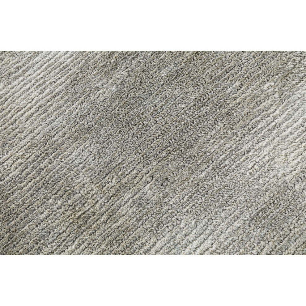 Hue Solid Area Rug, Gray, 8'x10'