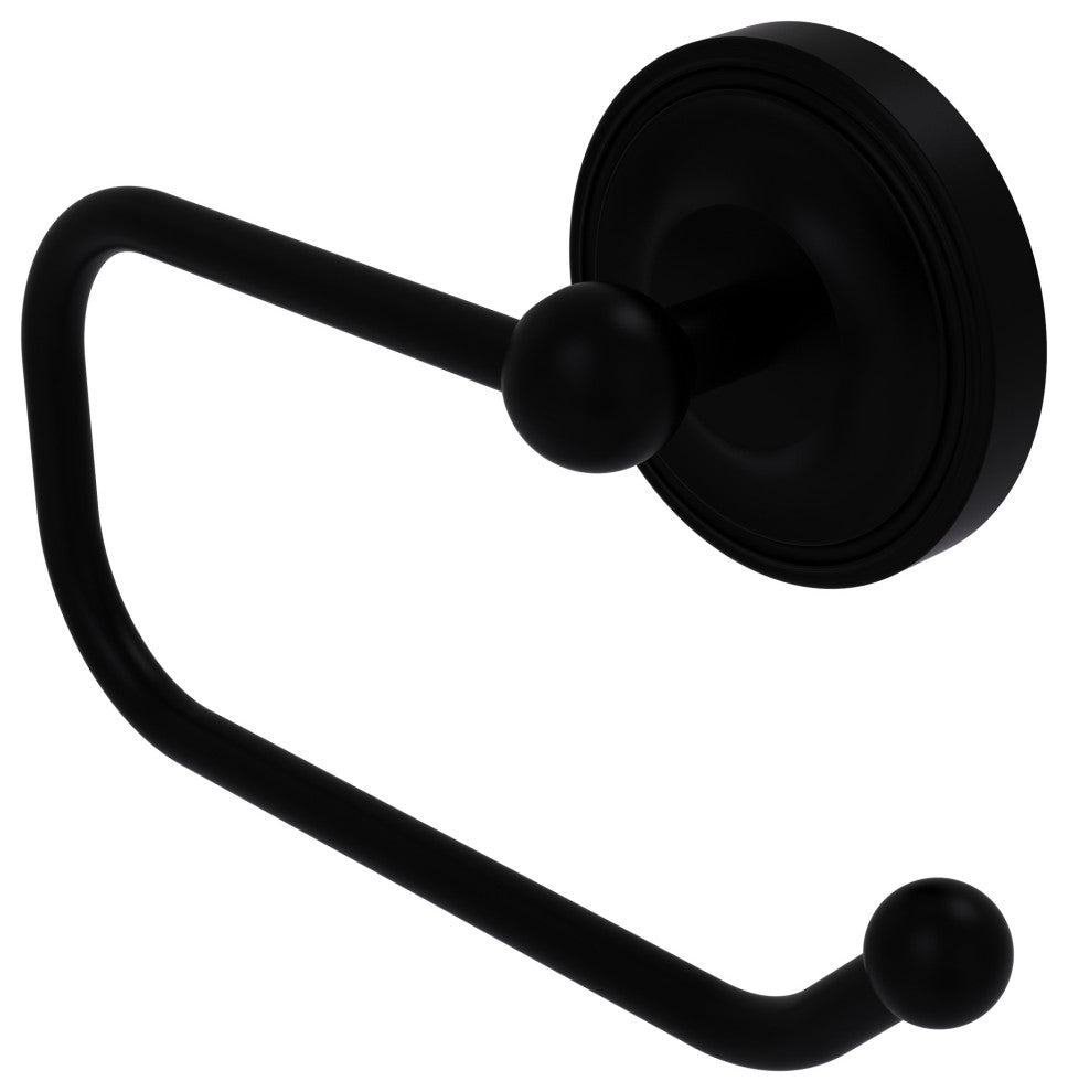 Regal European Style Toilet Tissue Holder, Matte Black