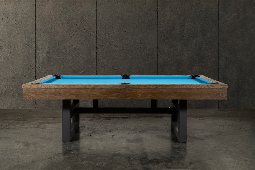 Mckay 8' Slate Pool Table, Brown Wash