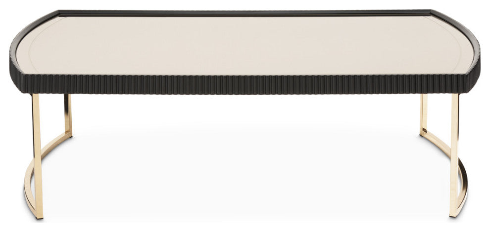 Lisbon Cocktail Table, Silken Matte Black