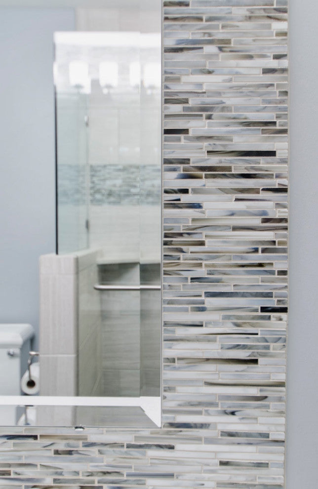 Frameless Square Beveled Mirror, 22" X 28"