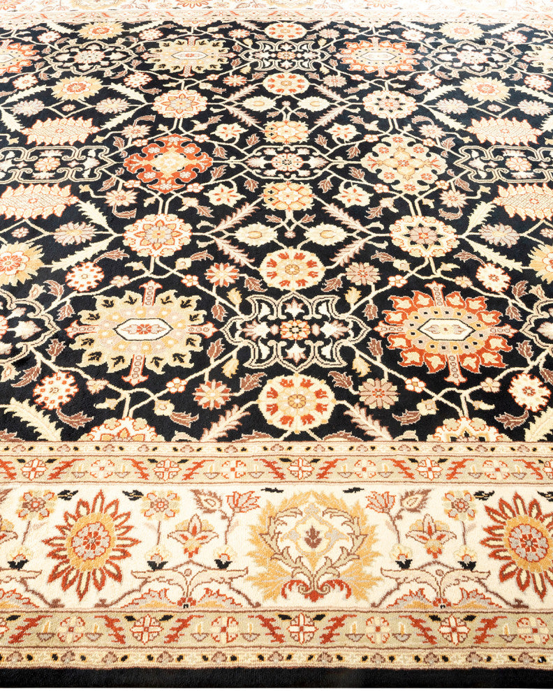 Mogul, One-of-a-Kind Hand-Knotted Area Rug Black, 8' 3" x 10' 4"