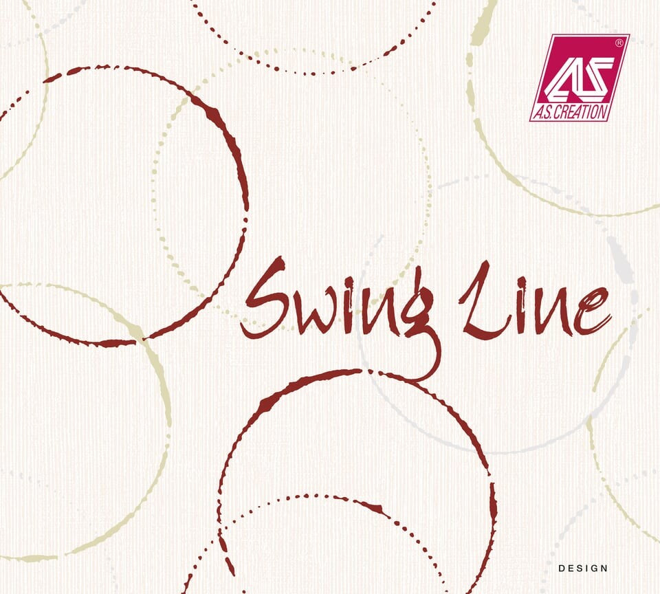 Swing Line, Plain Diagonal Circles For Young Living Red Wallpaper Roll