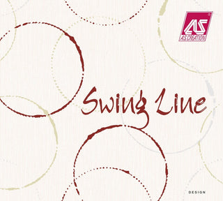 Swing Line, Plain Diagonal Circles For Young Living Red Wallpaper Roll